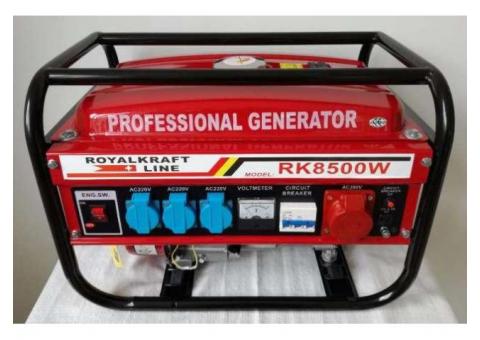 Generator Curent Electric-ROYAL KRAFT-220/380V-3000 W-PORNIRE MANUALA